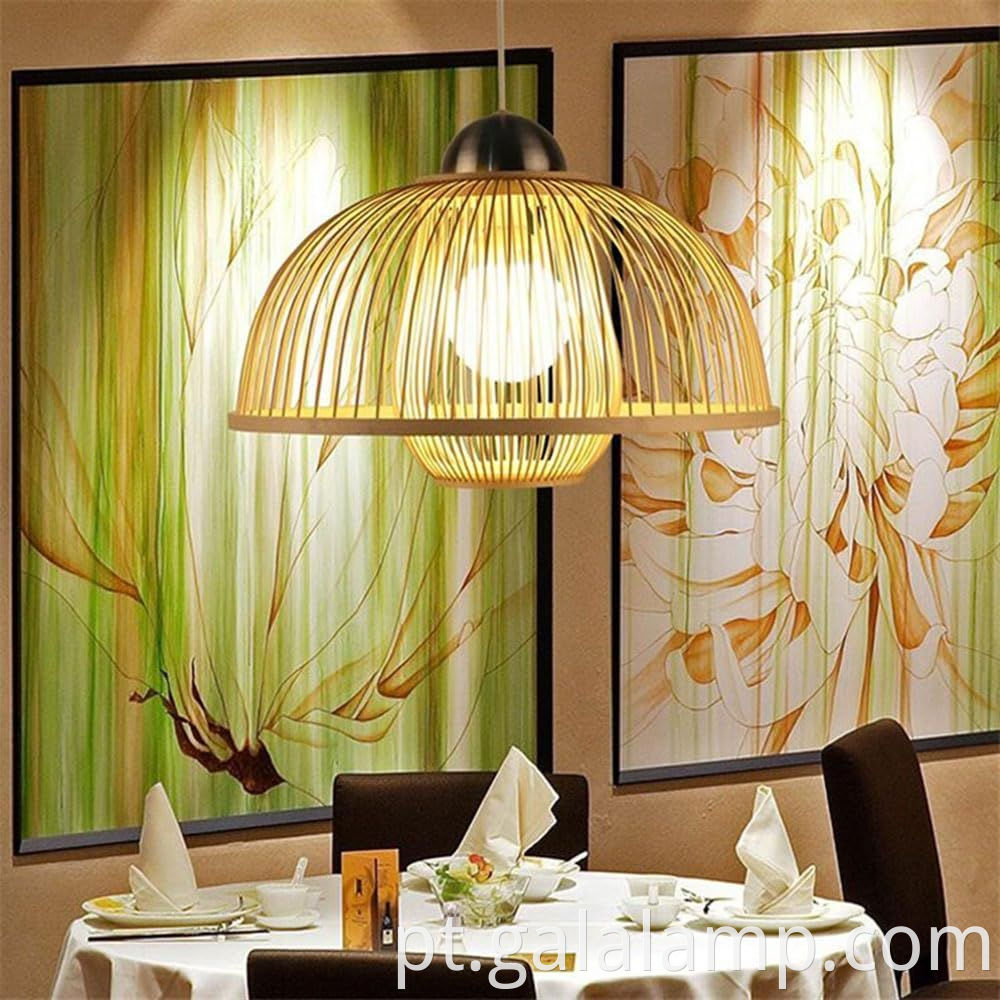 Camadas duplas de cúpula de bambu com pingente de luz artesanal para interiores rústicos modernos (2) Double-Layered-Dome-Bamboo-Pendant-Light-Artisan-Layers-for-Modern-Rustic-Interiors (2)